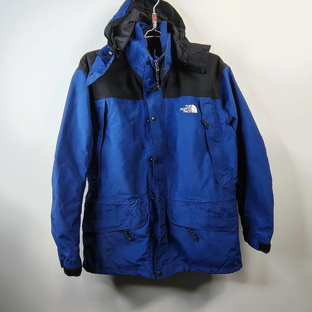 VINTAGE The North Face Mountain Light Jacket Mens Blue Black‎ Goretex Ski Snow